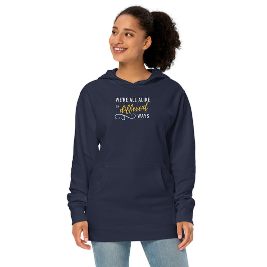 Alike in Different Ways Unisex Midweight Hoodie