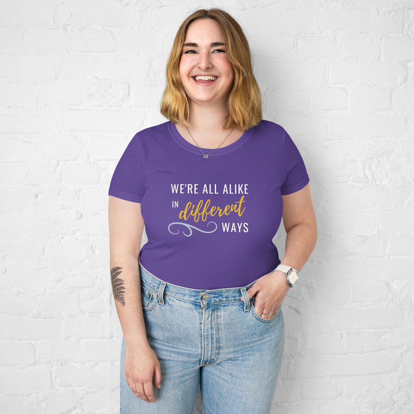 Alike in Different Ways Women’s Fitted T-Shirt