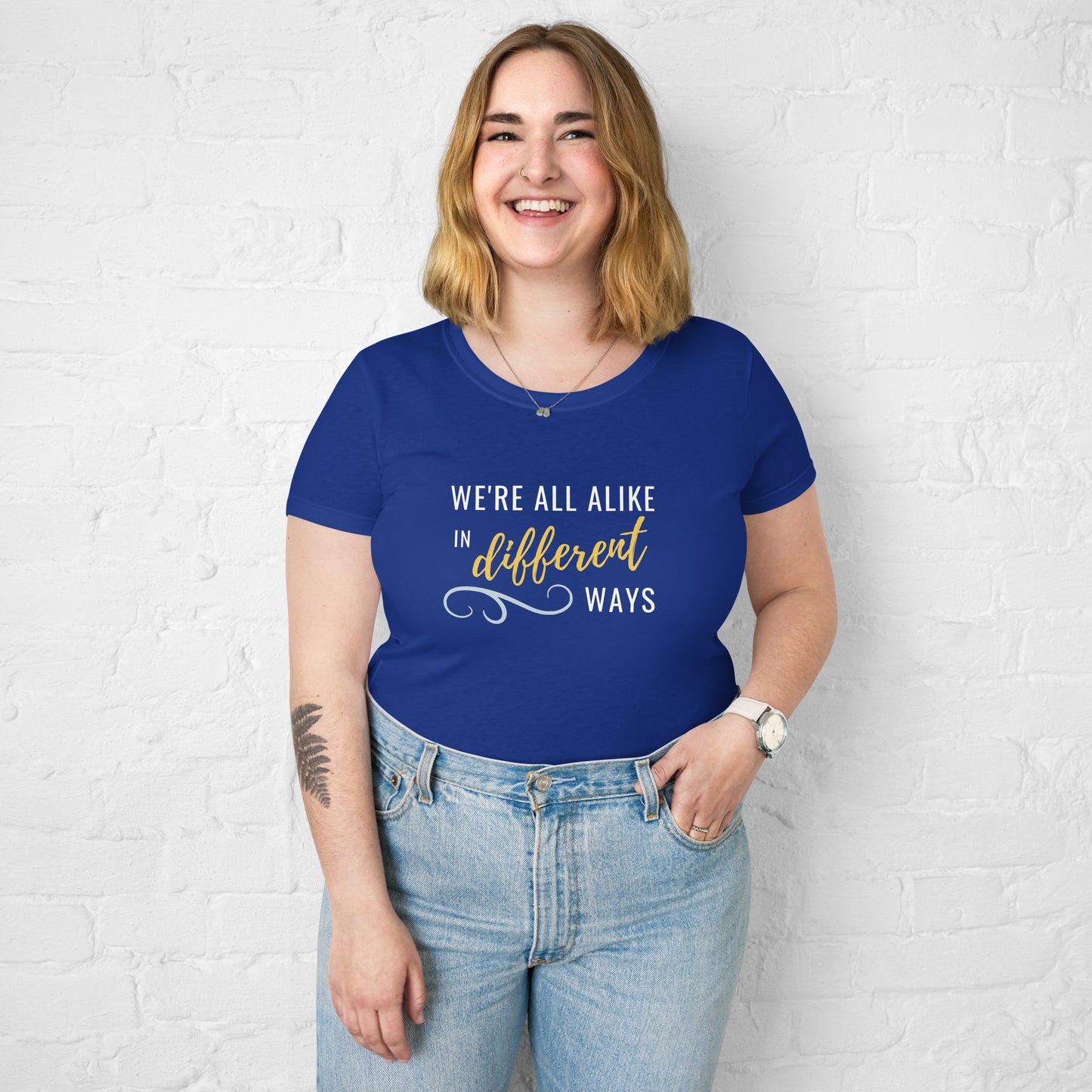 Alike in Different Ways Women’s Fitted T-Shirt