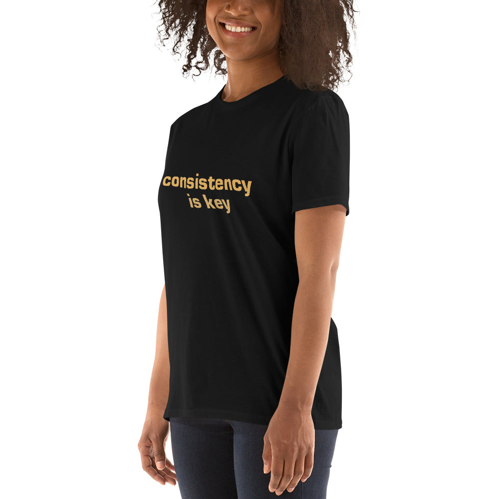 Consistency is Key Short-Sleeve Unisex T-Shirt – Happy Humanitees